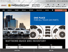 Tablet Screenshot of matthewsgmcenter.com